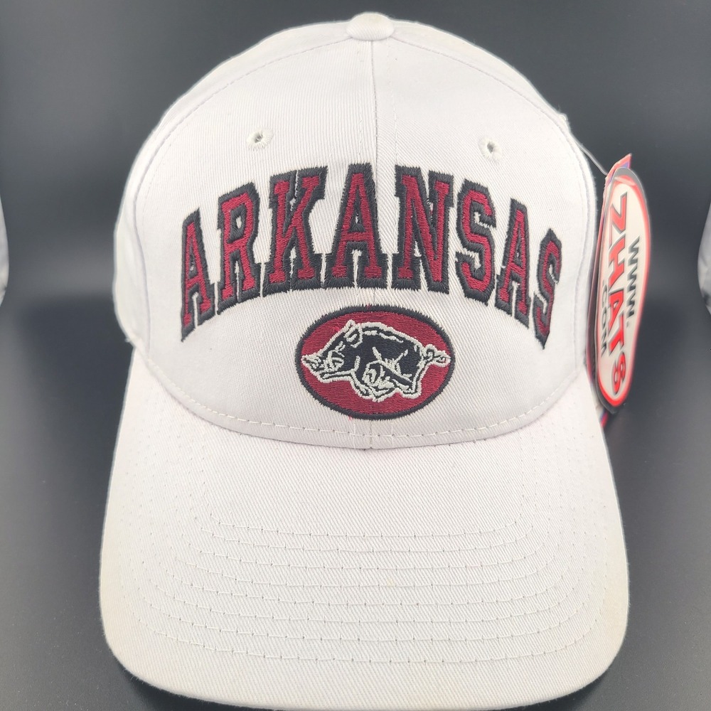 Zephyr Arkansas Razorbacks Cardinal NCAA Cap Men One Size Red White Snapback Hat